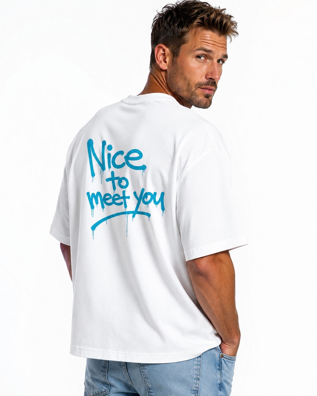 Statement - Nice to meet you Oversize T