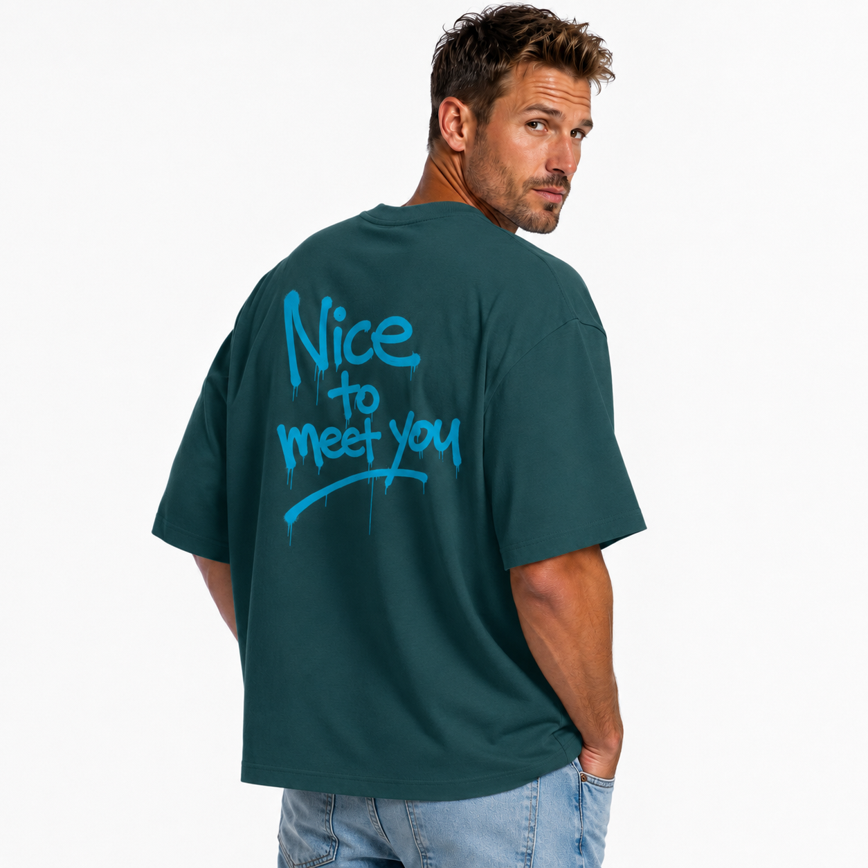 Statement - Nice to meet you Oversize T